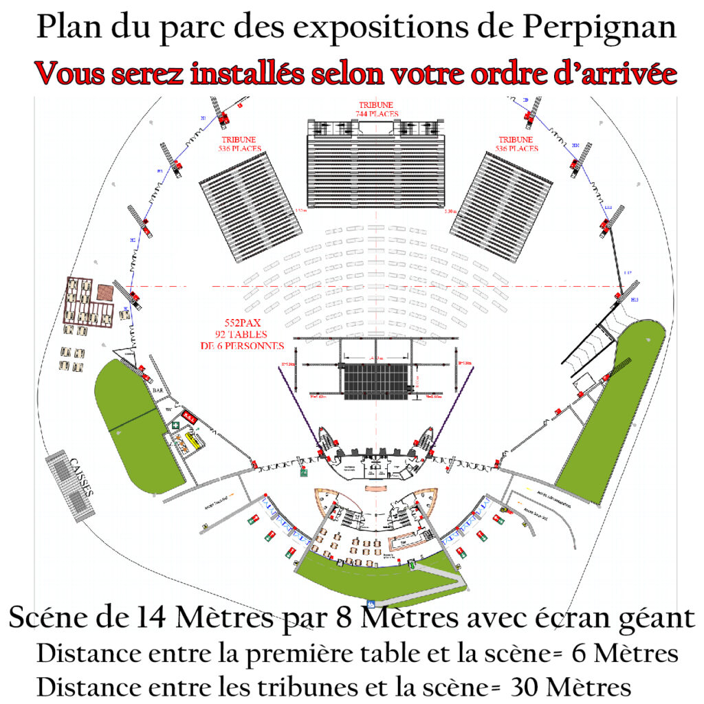 plan de salle parc des expositions Perpignan